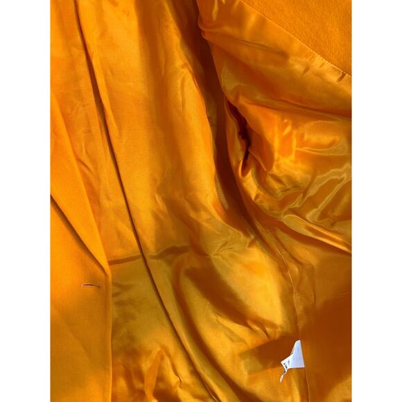 Sag Harbor Women's 14 Wool Blazer Jacket UT Orange Single Button Lined Career - Picture 6 of 8